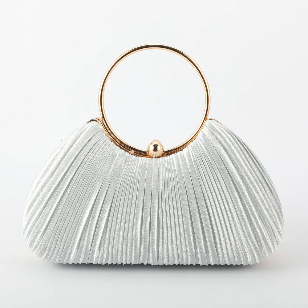 Silk Evening Bag Chinese Style Silk Chain Handbag Purse Summer Female Wedding Party Handbags Banquet Handbags 250118