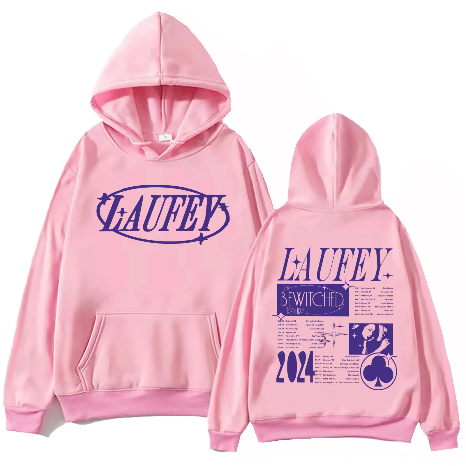 Laufey Tour Hoodie Harajuku Hip Hop Pullover Top Man Woman Sweatshirt Fans Gift Hooded Streetwear Comfortable Soft Clothing 250121