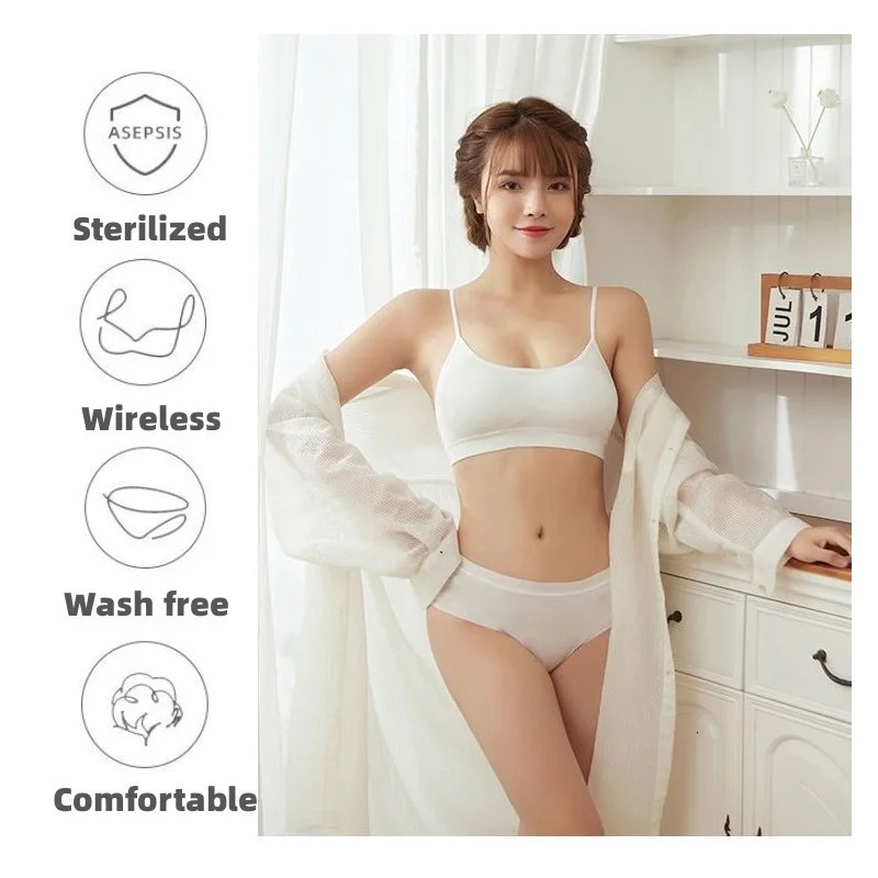 OEAR 1pcs5pcs Disposable Bra Sterilized Underwear Female Travel 250122