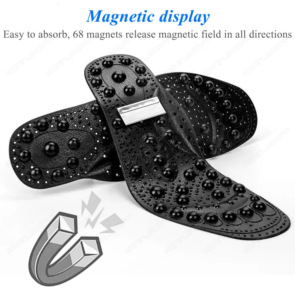Magnetic Therapy Massage Insoles For Shoes Foot Acupressure Enhanced Magnetic Insole Point Therapy Feet Body Detox Insert Pads 250121