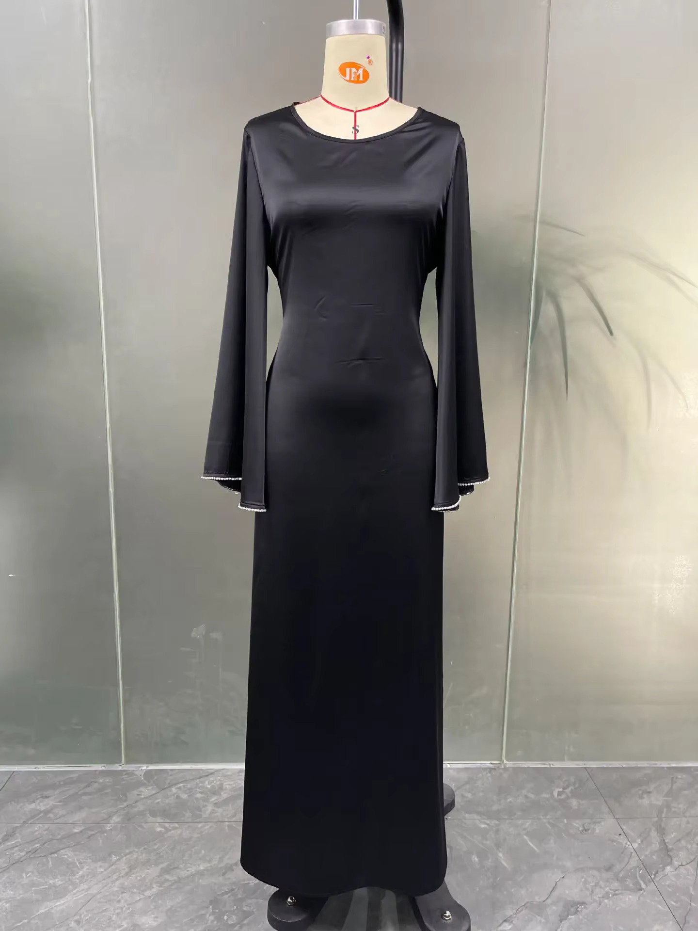 Plain Abaya Dress Muslim Women Modest Robe Islamic Clothing Dubai Turkey Hijab Outfits Casual Ramadan Eid Kaftan (No Scarf)