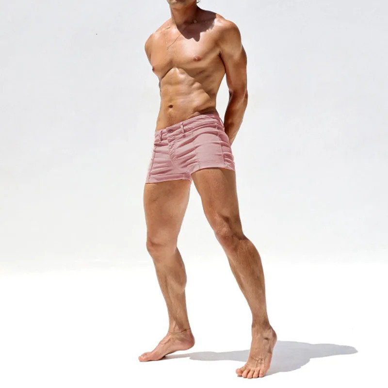 Denim Shorts Mens Casual Sexy Slim for Men Fitness Sports Pants Summer Gym Workout Women Sweatpants 250113