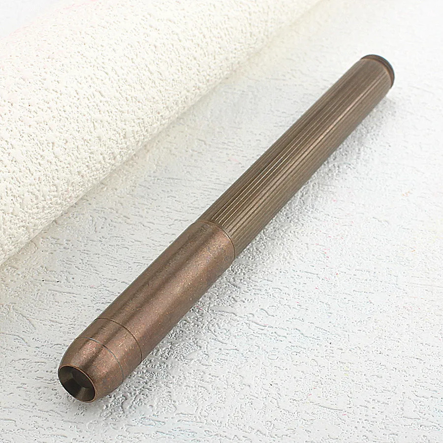 Bronze antique color Metal Fountain Pen EF F Nib Writing Ink Pen with Converter School Office Supplies Stationery 250115