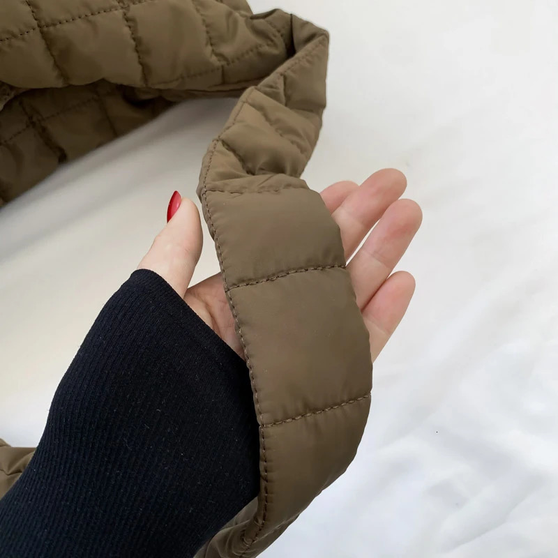 Women Winter Handbag Purses Space Pad Cotton Crossbody Bag Female Pure Color Cotton Padded Quilted Large Ladies Crossbody Bags 250113