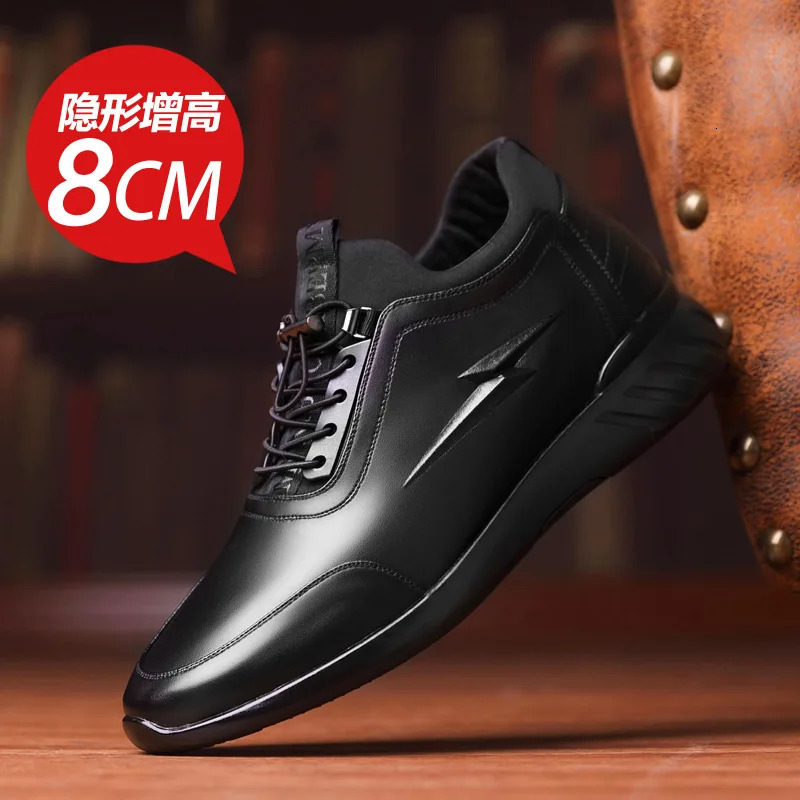Mens Elevator Shoes Man Invisible Insole Men Heighten Increased 6CM Sneakers Taller Sports Shoes 250113