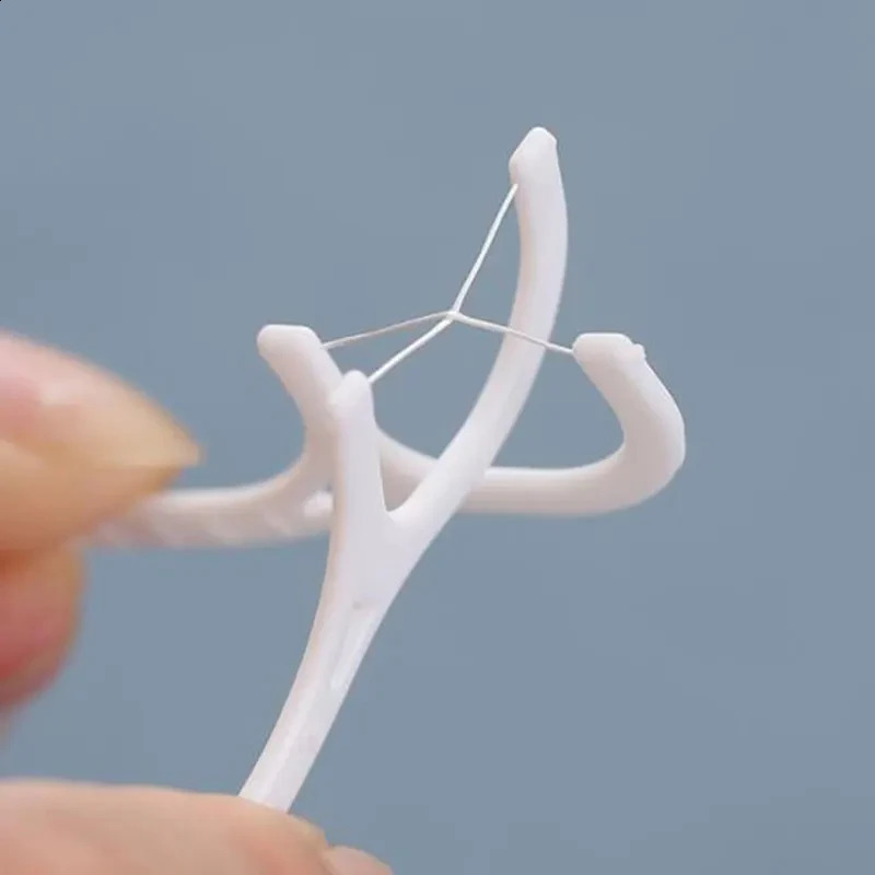 50100pcs Toothpick Floss Interdental Tooth Cleaner Disposable Dental Toothpicks For Adult Cleaning With Thread 250108