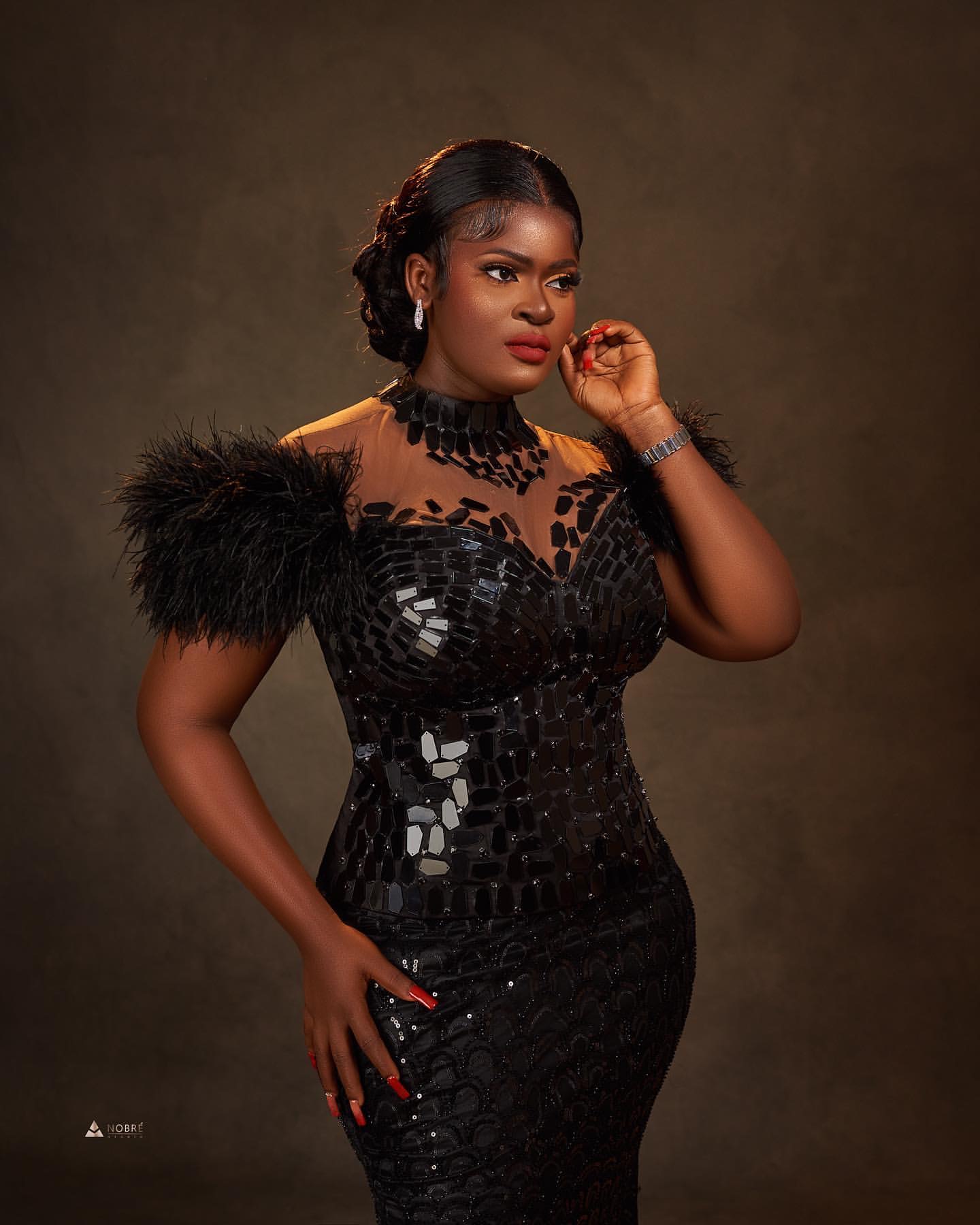 Aso Ebi Black Mermaid Prom Dresses 2025 Crystals Feather Sequined Evening Formal Party Second Birthday Engagement Gowns Plus Size Dress For Special Oc