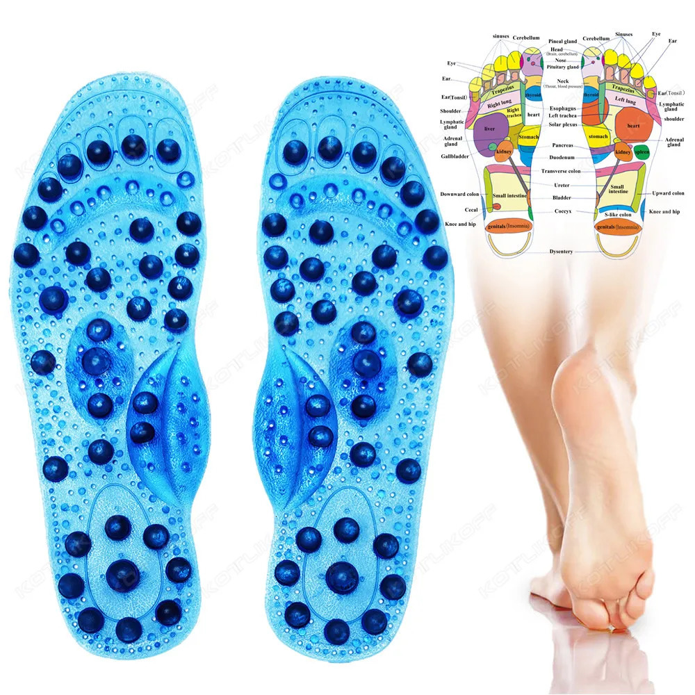 Magnetic Therapy Massage Insoles For Shoes Foot Acupressure Enhanced Magnetic Insole Point Therapy Feet Body Detox Insert Pads 250121