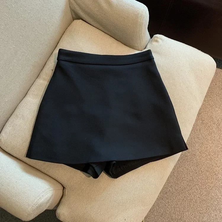Jupe Faldas Mujer Moda Casual Black White Suit Mini Skirt Y2k Shorts Femme Korean Style Skirts For Women Short Lazy 250109
