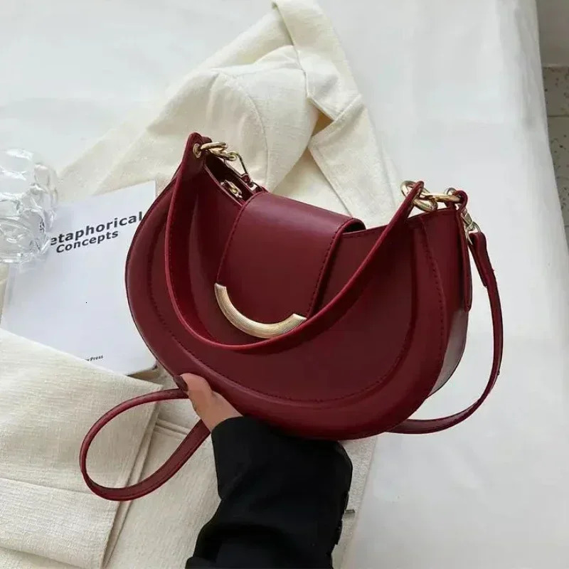 Armpit Shoulder Side Trend Leather Small Underarm Crossbody Handbags and Purses Bags for Women