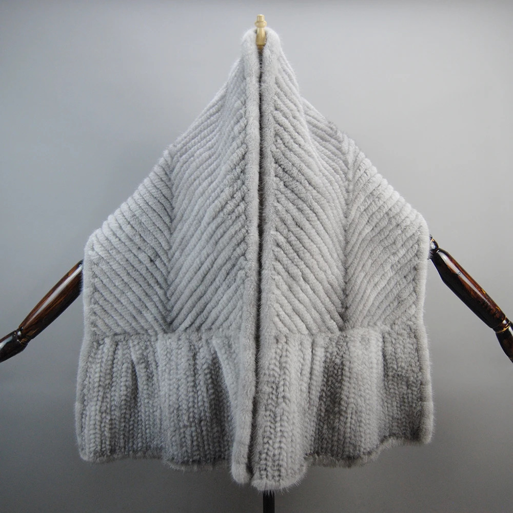 2025 Lady Mink Fur Shawl Scarf Winter 100%Natural Mink Fur Real Scarf Shawl Fashion Genuine Mink Fur Ponchos 250120
