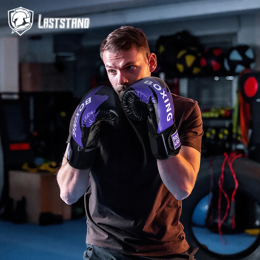 6 8 10 12oz Boxing Gloves PU Leather Muay Thai Guantes De Boxeo Free Fight MMA Sandbag Training Glove For Men Women Kids 250114