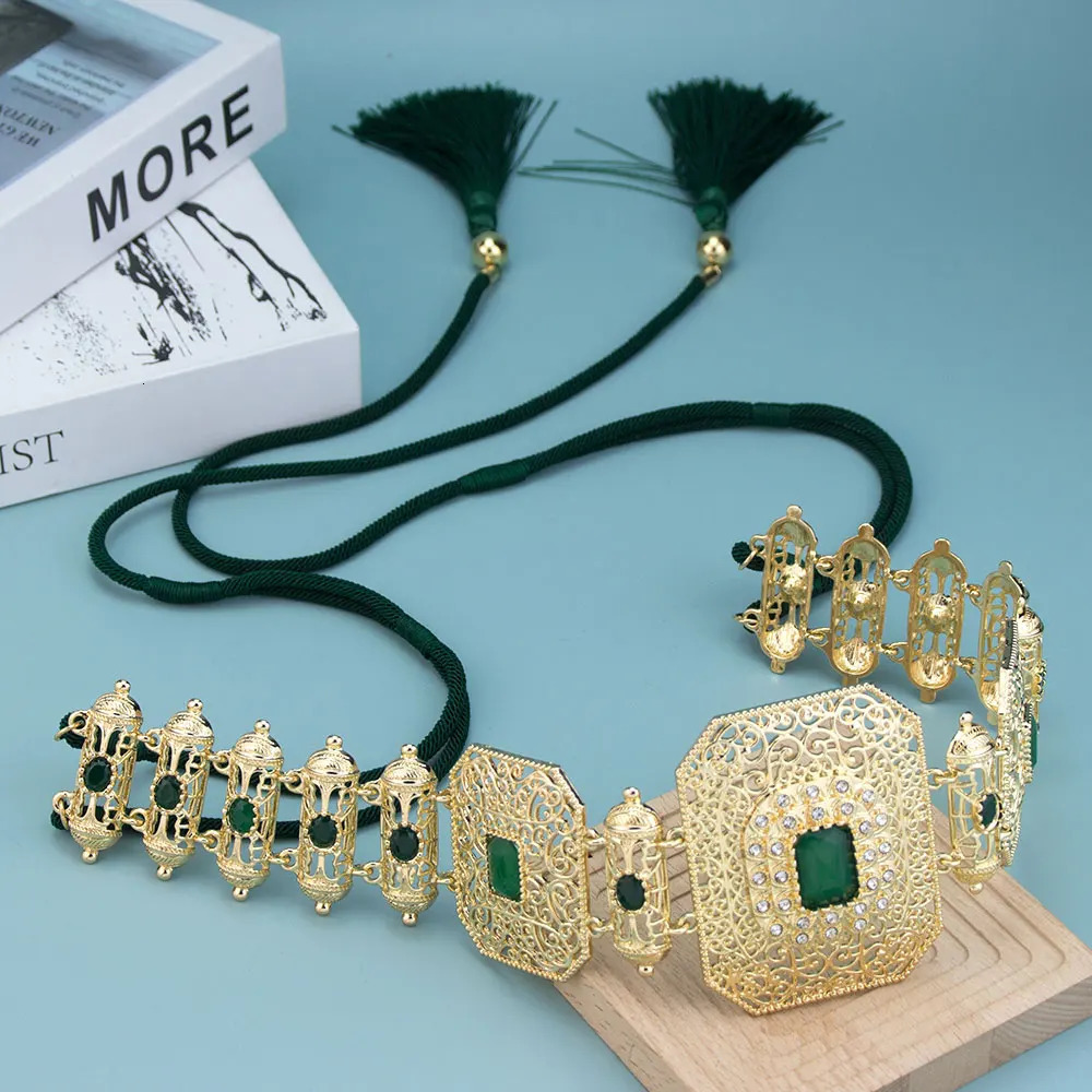 Neovisson Fashion Style Arabic Hand Rope Waist Chian Moroccan Caftan Belt Adjustable Length Women Dress Belt Ladies Favorite 250121