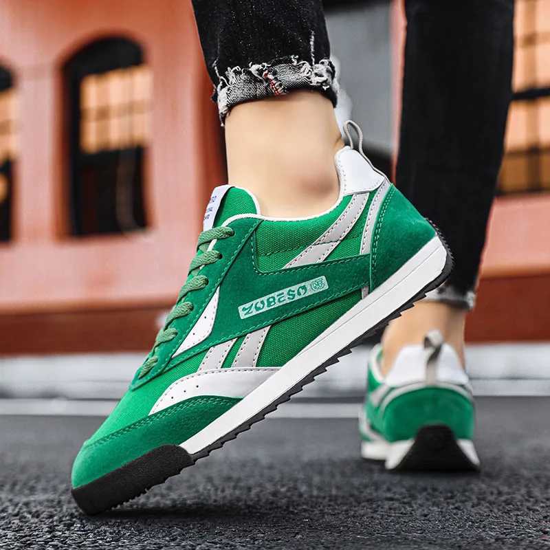 Spring Summer Green Brand Shoes Trainers Men Plimsolls Outdoor Canvas Sports Shoes Mens Casual Sneakers Shoes Men Z250227