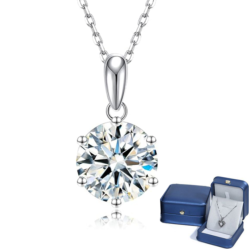 1-5ct VVS1 moissanite chain necklace for women 925 sterling silver pendant necklace designer with certificate designer jewelry woman valentines day gift