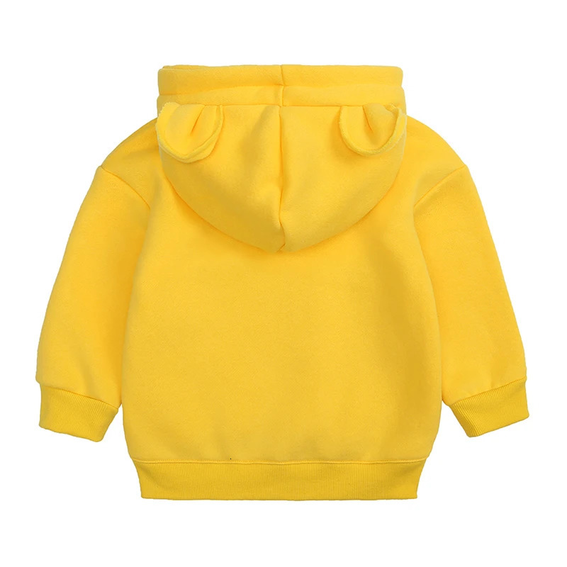Baby Boys Girls Hoodie With Cute Bear Ear Kids Clothes Cotton Outfits Hoodies Pullover Outerwear for born Baby 250121