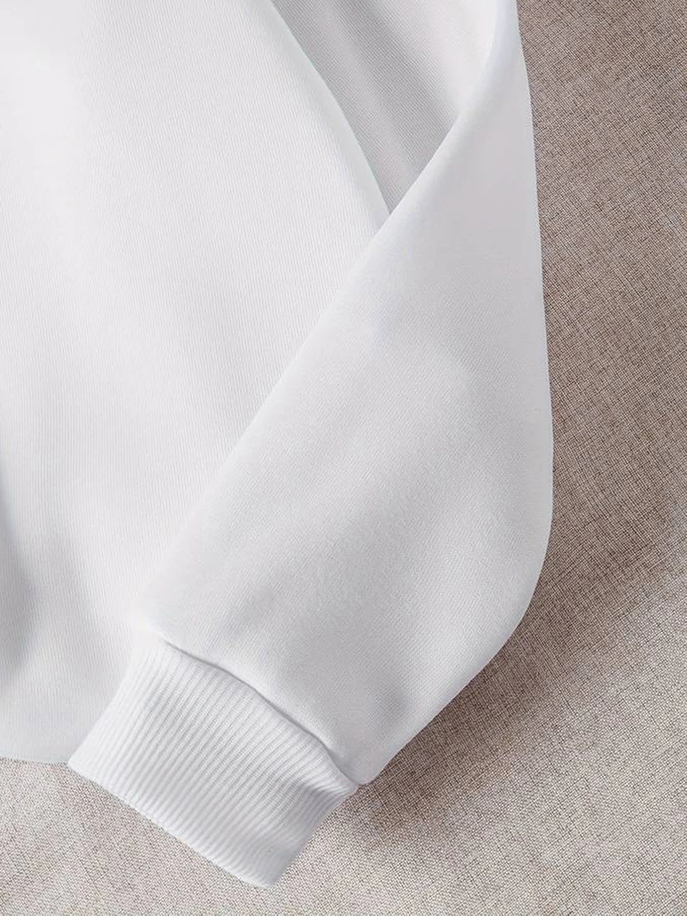 Womens Print Thermal Lined Crew Neck Loose Pullover Long Sleeve Plus Velvet Sweatshirt 250122