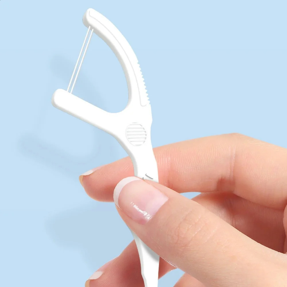 Fawnmum 50100pcs Double Line Dental Floss Toothpicks Fresh Breath Flosser Disposable Stick For Oral Care 250108