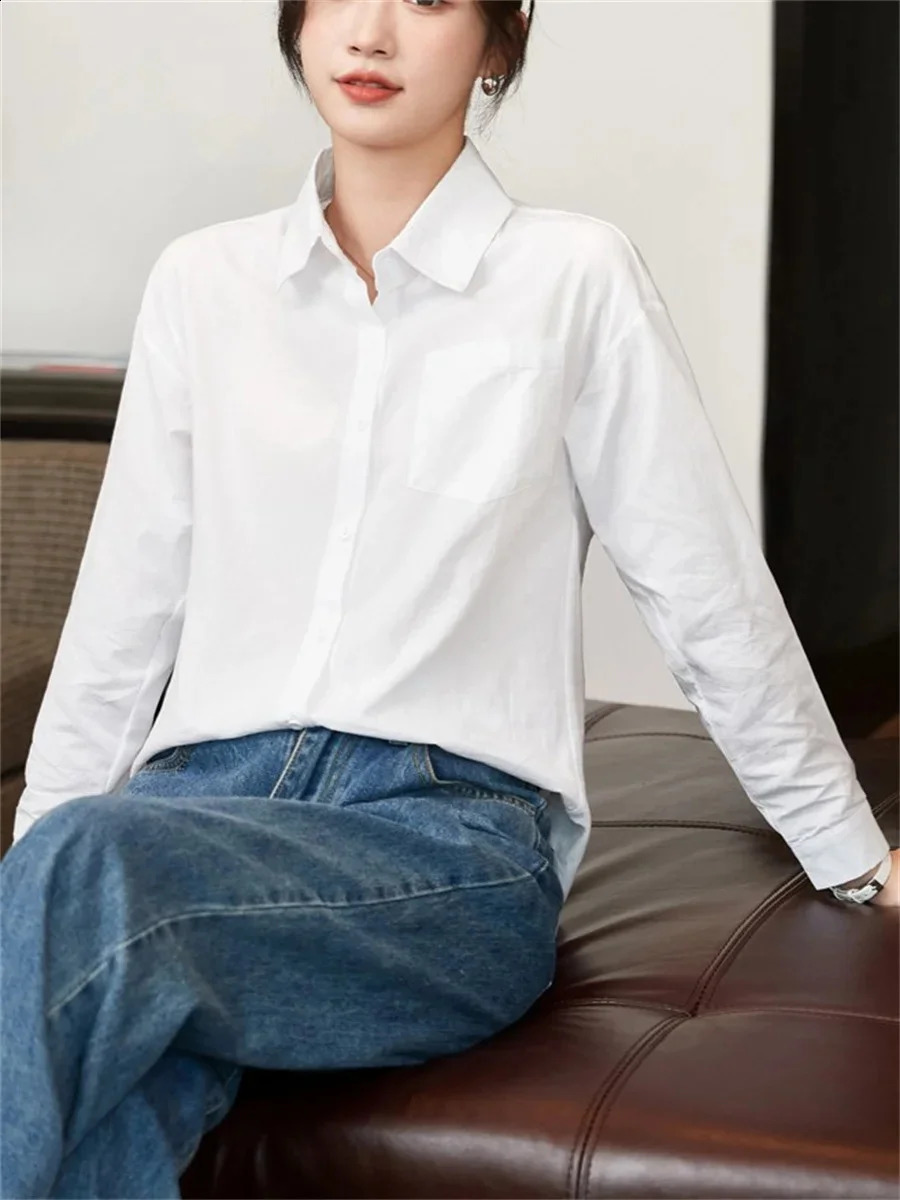 Women Autumn Spring Style Blouses Shirts Lady Casaul Long Sleeve Turndown Collar Blusas Tops 250121