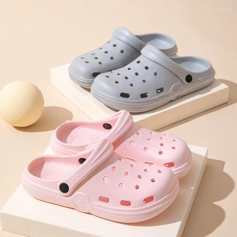 Slippers Women's Summer EvA Solid Color Couple Outdoor 2025 Flat Sandals Non Slip Bathroom