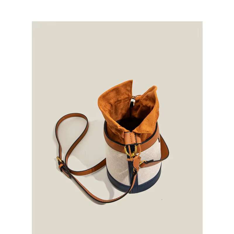 Maxdutti England Fashion Women Blogger Retro Bucket Autumn Winter Messenger Casual Single Shoulder Printed Armpit Bag