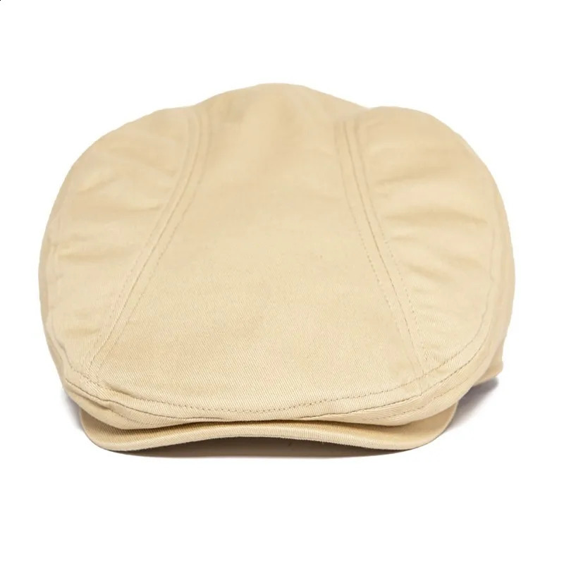 BOTVELA Twill Flat Cap Men 100% Cotton Ivy Caps Golf Baker Boy Hat Summer Fall sboy 250118