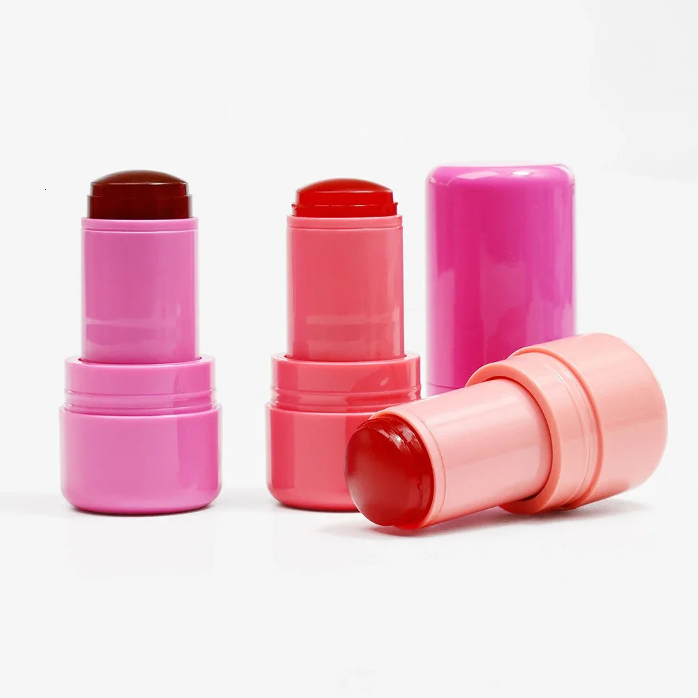 Private Label Multicolor Blush Stick Custom Jelly Lip and Cheek Dual-use Blusher Makeup Wholesale Pink Box 250108