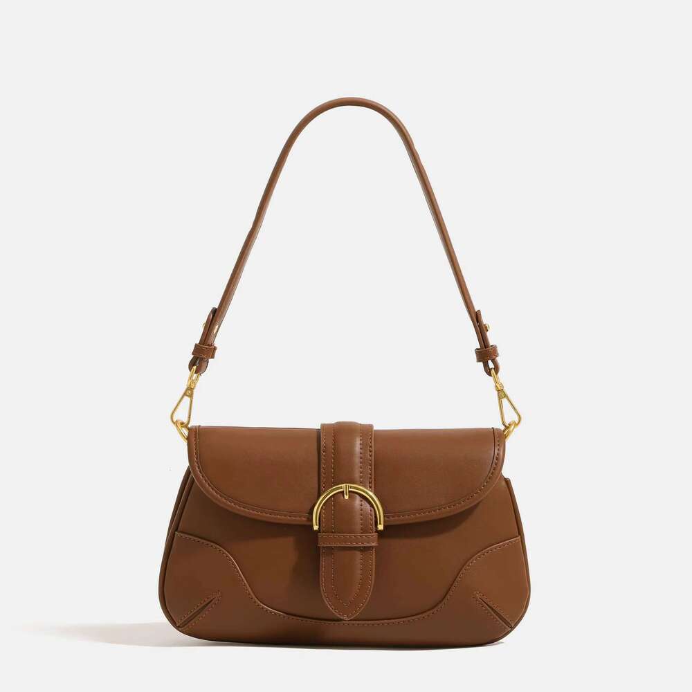 Maxdutti Underarm For Women's 2023 New Shoulder Small Market Retro Lock Buckle Crossbody Saddle Bag Ladies