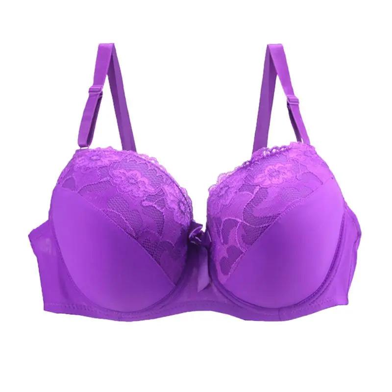 2023 Sexy BCDE Cup Bras For Women White Purple Beige Black Blue Red Brassiere Floral Female Lingerie Underwire Underwear 250122