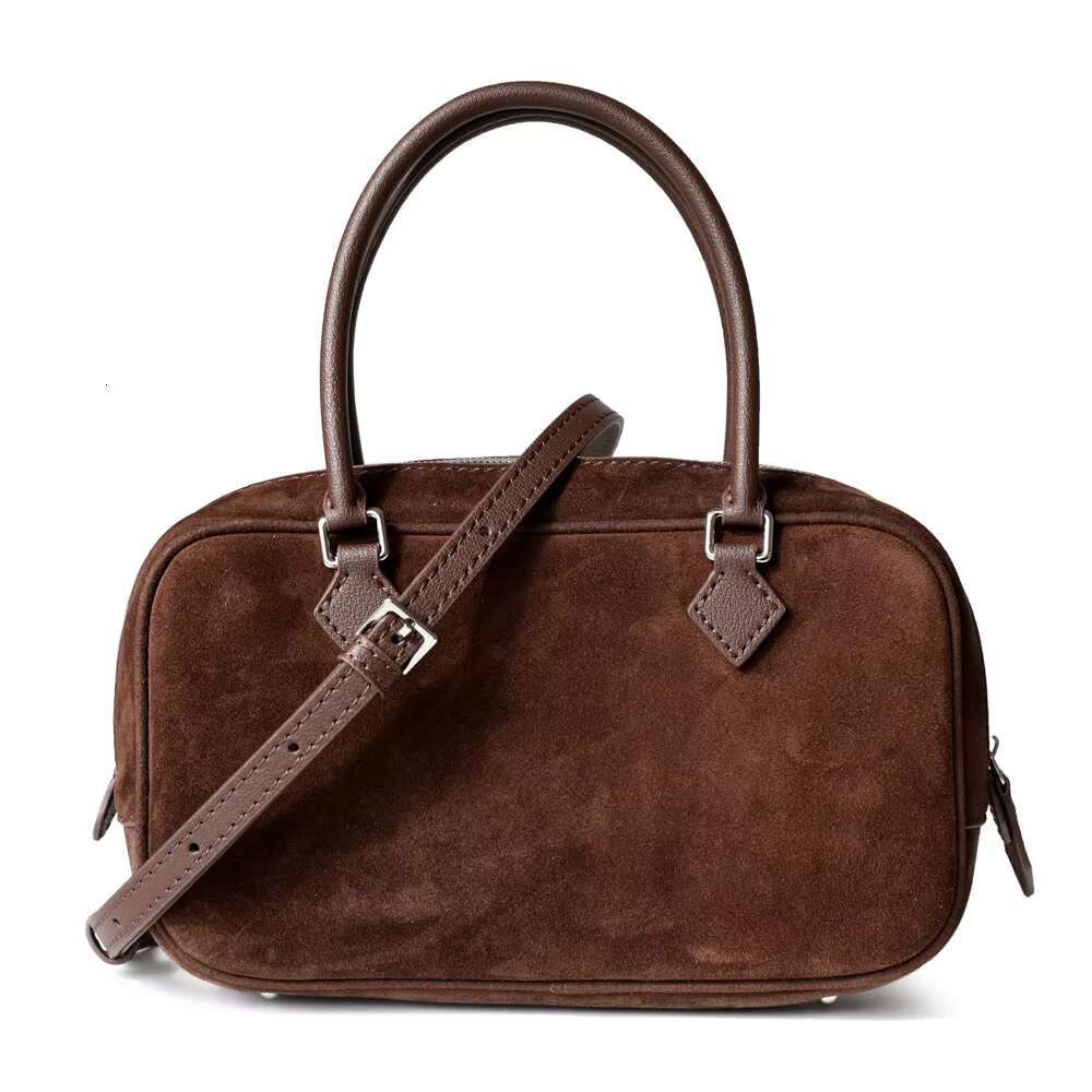 New Women Cowhide Boston Simple & Versatile Fashion Handheld Crossbody One Shoulder Bag