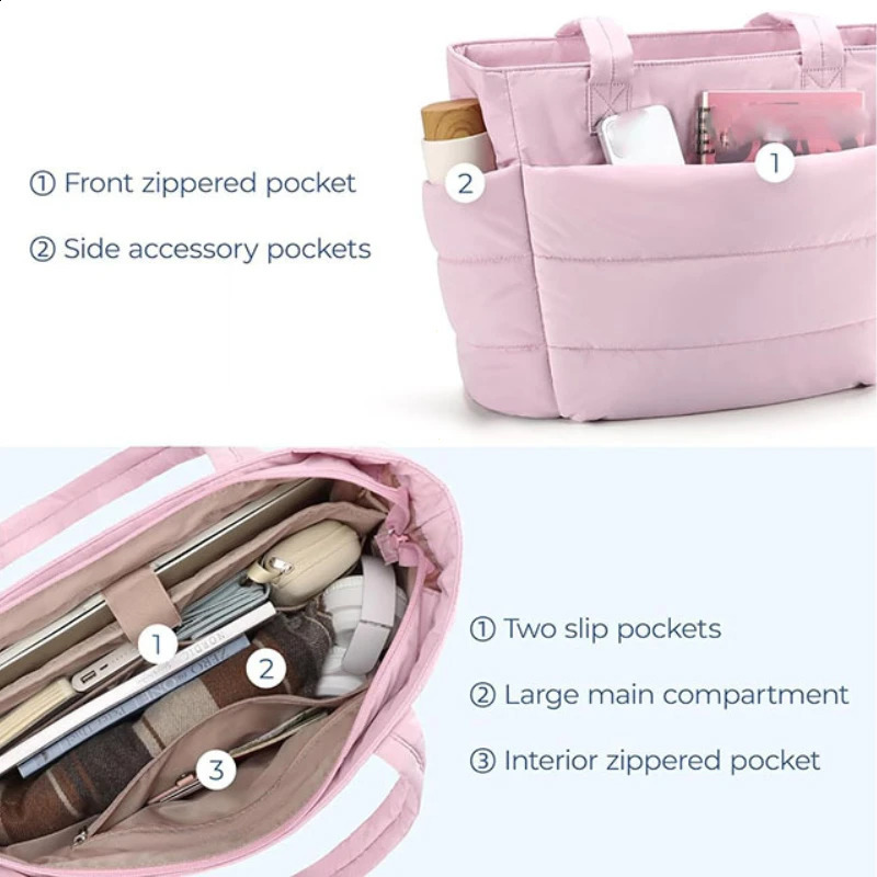 Womens Bag Large Capacity Solid Color Tote Bag Versatile Handbag for Work Student Class Shopping Bag250114