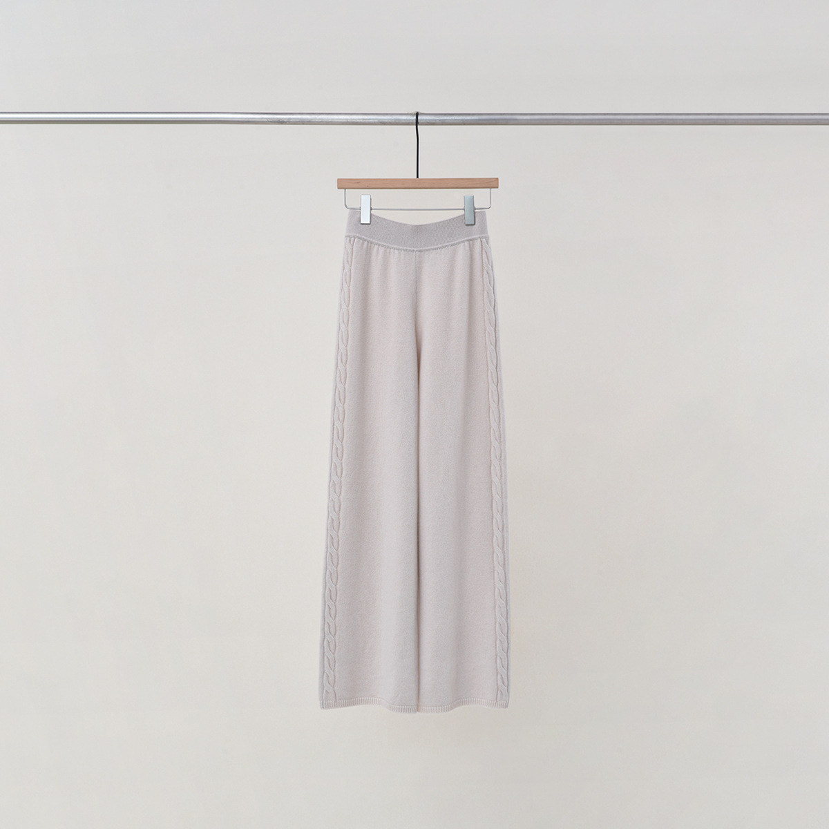 coab1 2025 Charm Fit Beige Cotton knitwear dress