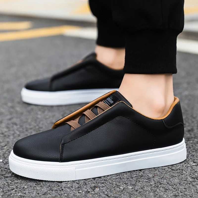 Classic Casual Big Size 48 Fashion White Sneakers Man Leather Designer Platform Flats Mens Skateboard hot Shoes Z250118
