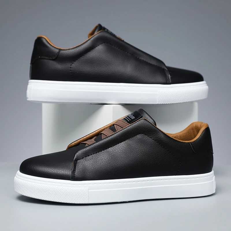 Classic Casual Big Size 48 Fashion White Sneakers Man Leather Designer Platform Flats Mens Skateboard hot Shoes Z250118