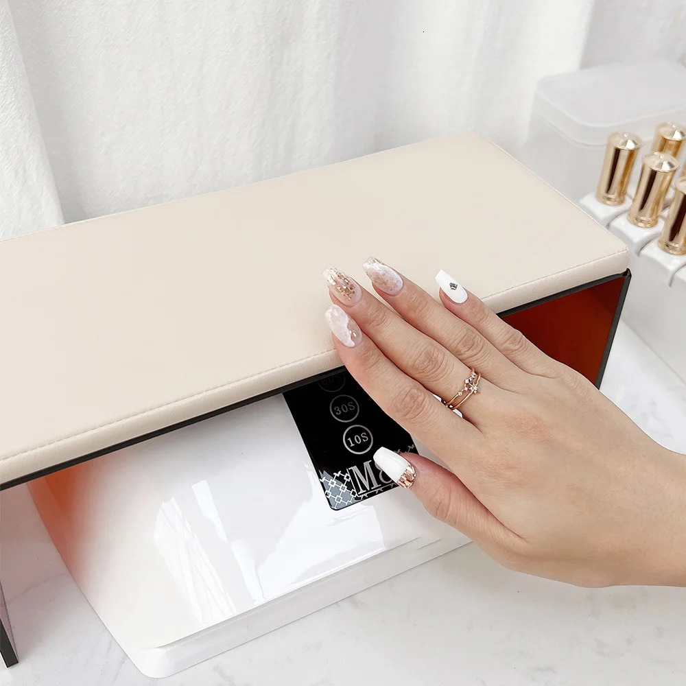 Lootaan Acrylic Nail Hand Rest for Nails PU Leather Nail Art Table Stand for Manicure Pedicure Arm Rest Nail Pillow Hand Holder 250121