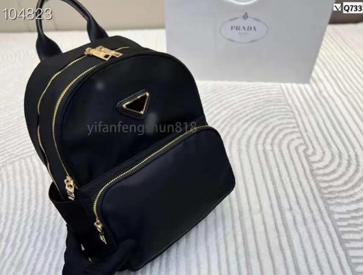 Nylon Backpack for Women - Designer Travel Duffle Bag, Luxury Canvas School Backpack