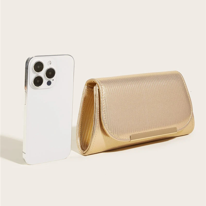 Alirattan Women PU Leather Evening Clutch Bag Fashion Wedding Party Pouch Wallet Lady Chain Shoulder Crossbody Bag 250118