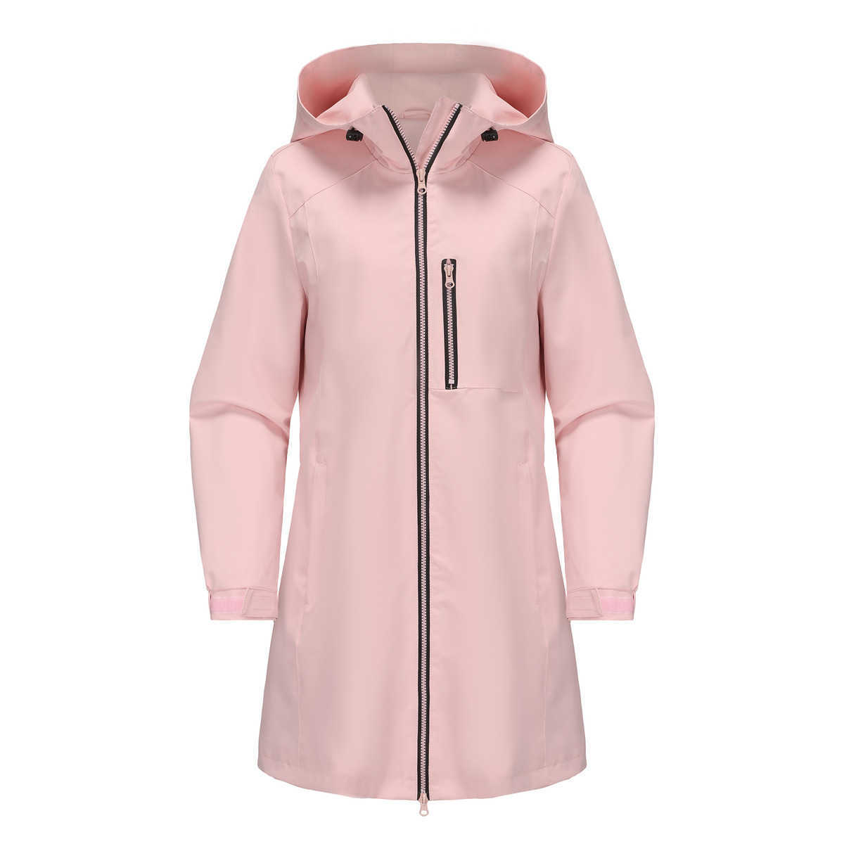 Outdoor Sports Windproof Windbreaker WoMens Hooded Long Sleeved Spring Autumn Coat Loose Casual WoMens Clothing Womens Long Trench Coat Womens Jacket 
