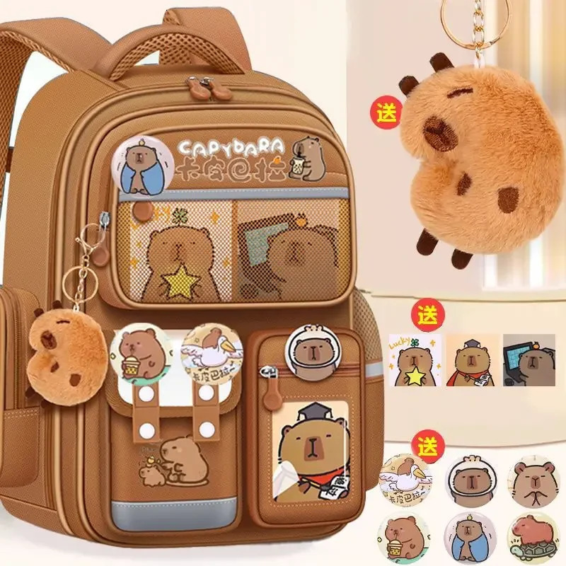 Capibara Student Schoolbag Large-capacity Children Backpack.Girl Boy Kids Back To School Book Bags 250121