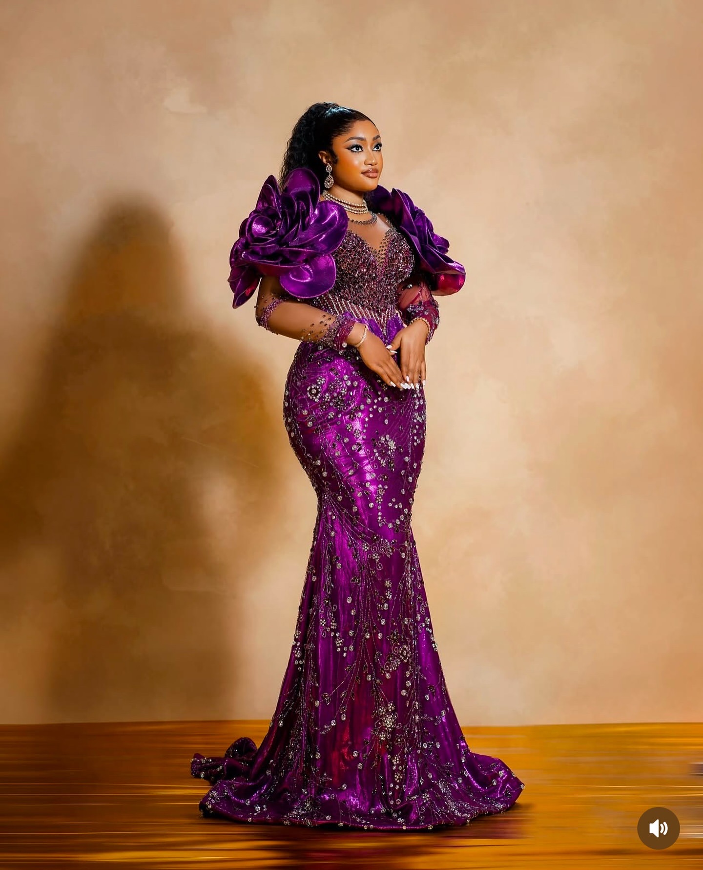 Aso Ebi Purple Mermaid Prom Dresses 2025 Beaded Crystals wers Lace Evening Formal Party Second Birthday Engagement Gowns Plus Size Dress For Special O