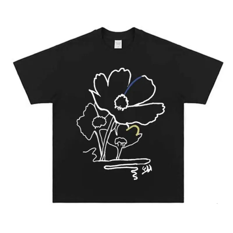 Tawaaiw American Retro Cotton T Shirt Women Clothes Short Sleeve Korean Fashion Summer Tops Loose Black Print Tees Y2k 250109