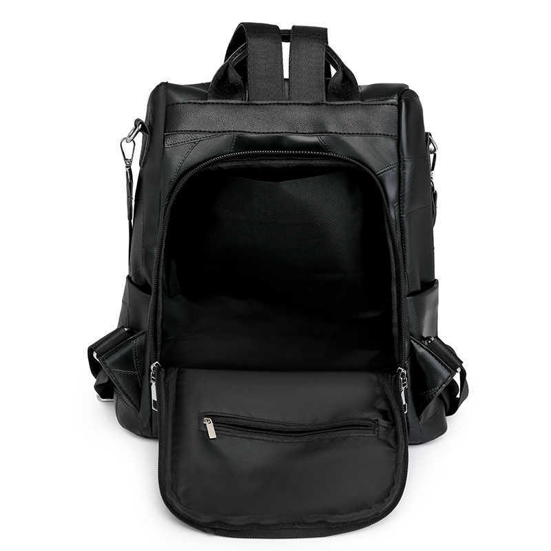 Leather soft leather backpack for women new large capacity backpack for women PU casual backpack for women