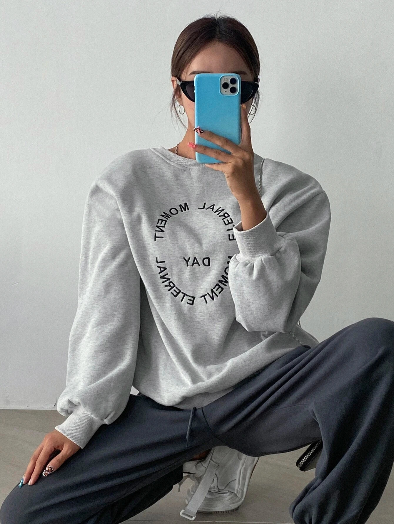 Funny Letter Printing Women Hoodies Harajuku Crewneck Hoodie Fashion Casual Oversize Hoody Autumn Comfortable Tracksuit Female 250109