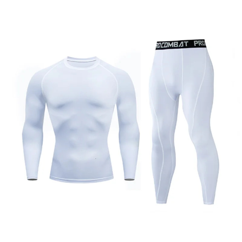 2pcs Mens Compression Sportswear Suit GYM Tight Sports Yoga Sets Workout Jogging MMA Fitness Clothing Tracksuit Pants Sporting 250120