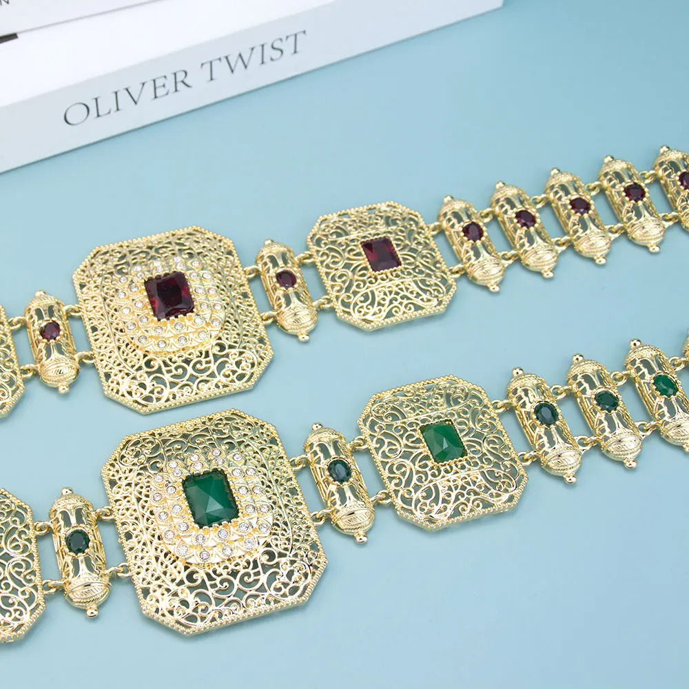 Neovisson Fashion Style Arabic Hand Rope Waist Chian Moroccan Caftan Belt Adjustable Length Women Dress Belt Ladies Favorite 250121