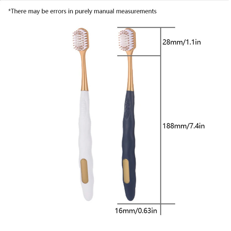 6Pcs Wide Head Soft Long Adult Big Toothbrush Comfortable Teeth Super Oral Cleaning Brush 250115