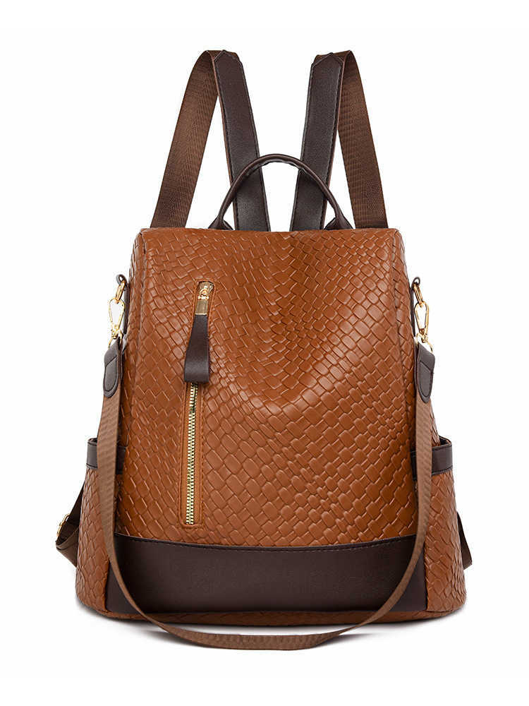 Bag for women new anti theft PU large capacity casual backpack simple commuting womens backpack womens backpack