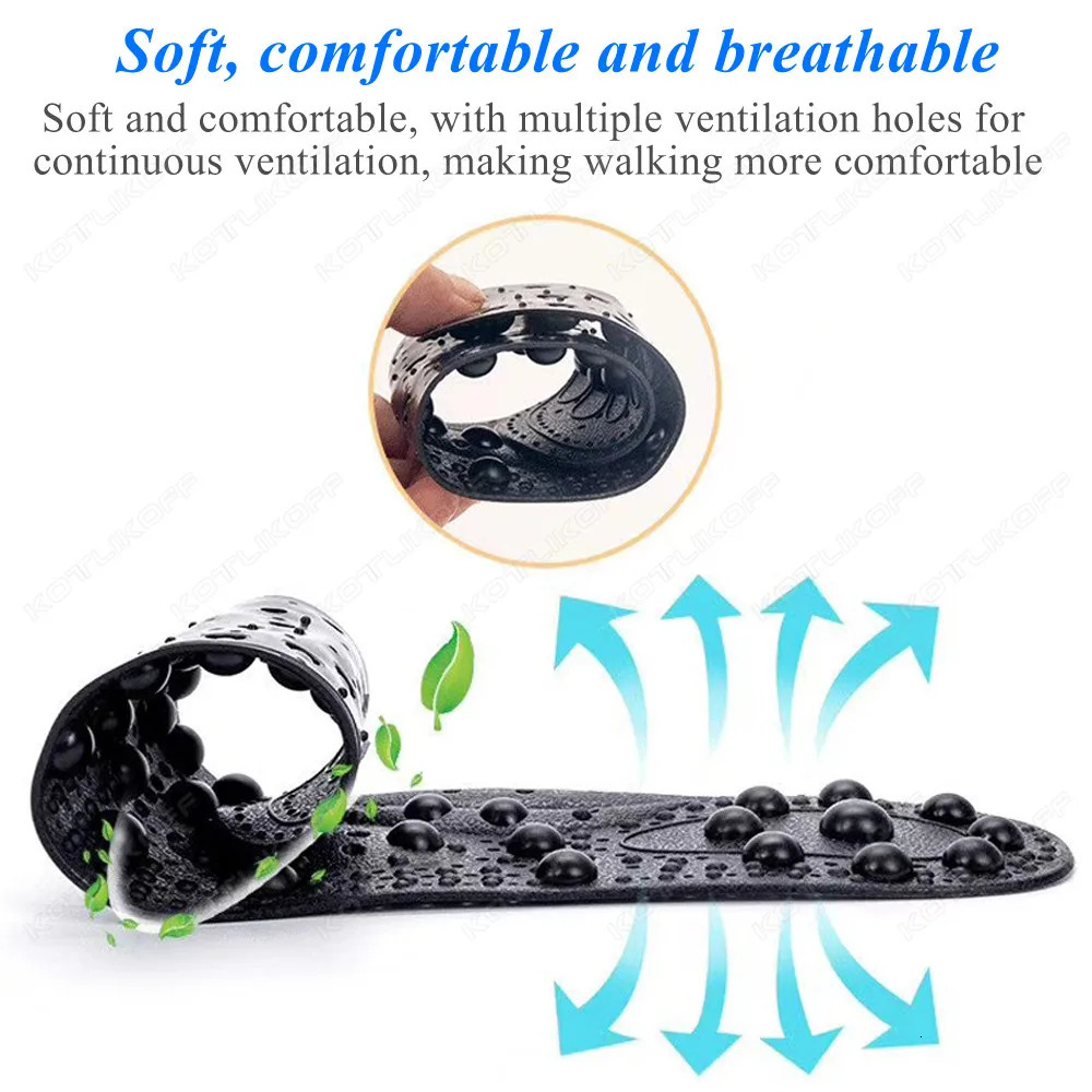 Magnetic Therapy Massage Insoles For Shoes Foot Acupressure Enhanced Magnetic Insole Point Therapy Feet Body Detox Insert Pads 250121