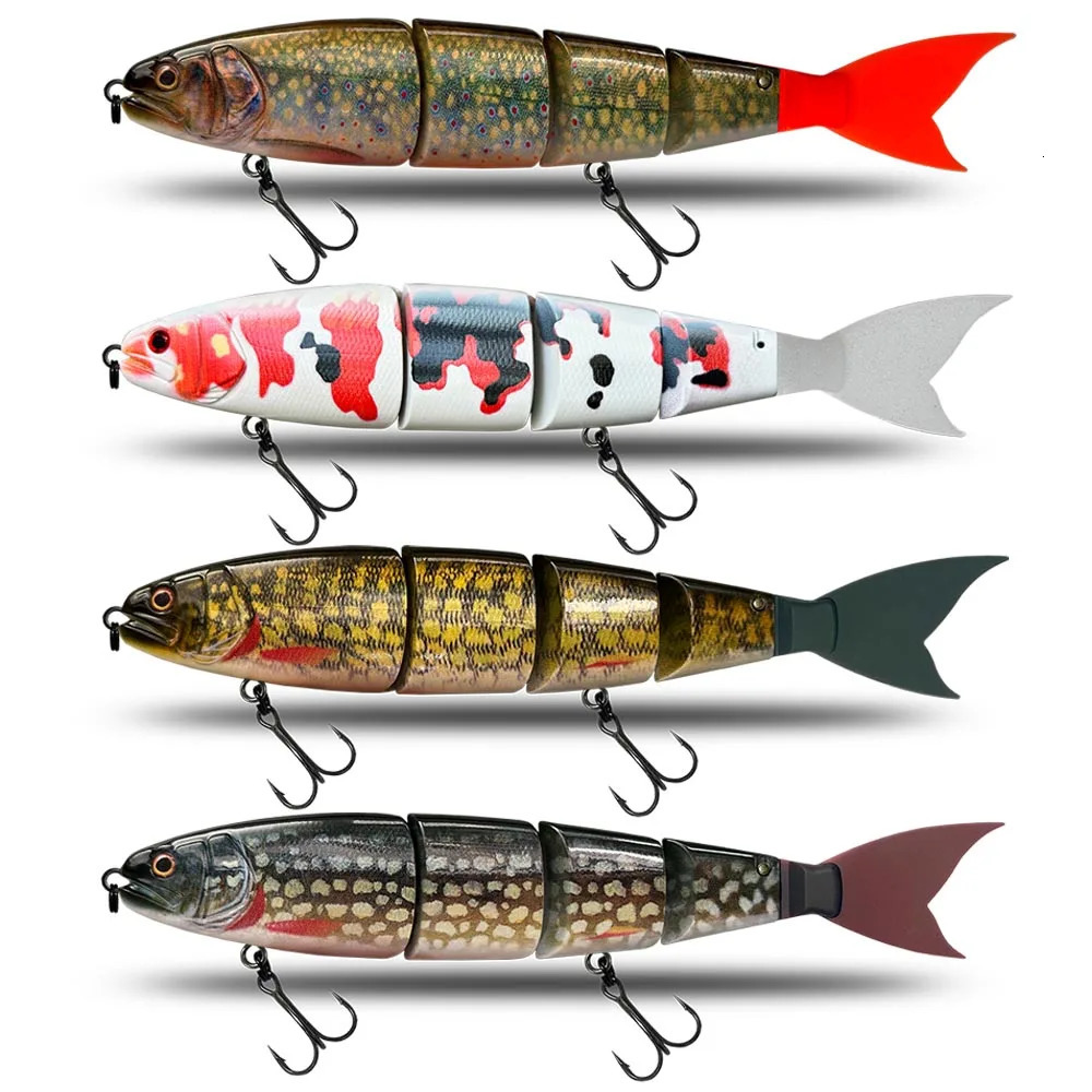 170mm 200mm 7Colors Fishing Lure Swimming Bait Jointed FloatingSinking Giant Hard Bait For Big Bait Bass Pike Lure 250107