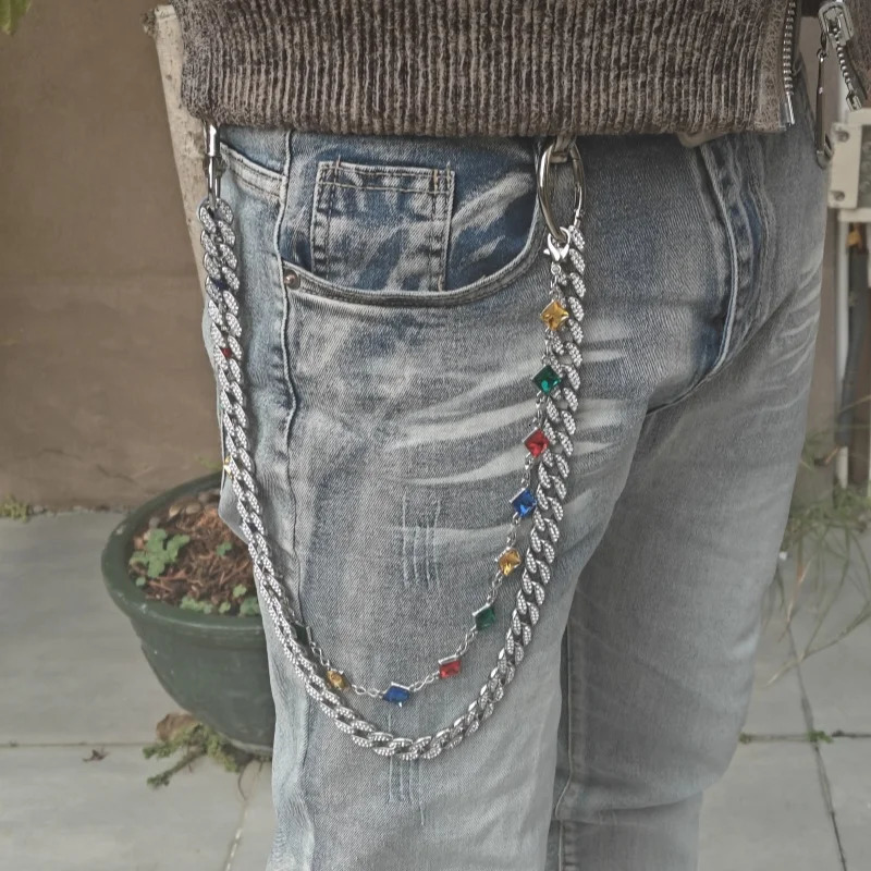 Model Original Cuban Pants Chain Mens Heavy-duty Ones Waist Hip Hop Accessories Light Goods Holiday Gifts 250122